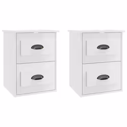 VidaXL 816397, Blanc, Bois, 415 mm, 360 mm, 530 mm, 2 pièce(s)