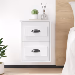 VidaXL 816397 Table de nuit et table de chevet Blanc