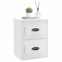 VidaXL 816397 Table de nuit et table de chevet Blanc - Vue supplémentaire 5