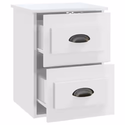 VidaXL 816397 Table de nuit et table de chevet Blanc - Vue supplémentaire 8