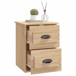 VidaXL 816398 Table de nuit et table de chevet Chêne - Vue supplémentaire 5