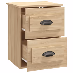 VidaXL 816398 Table de nuit et table de chevet Chêne - Vue supplémentaire 6