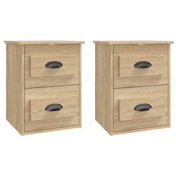 VidaXL 816399 Table de nuit et table de chevet Chêne