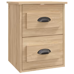 VidaXL 816399 Table de nuit et table de chevet Chêne - Vue supplémentaire 7