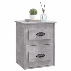 VidaXL 816400 Table de nuit et table de chevet Couleur du béton - Vue supplémentaire 4