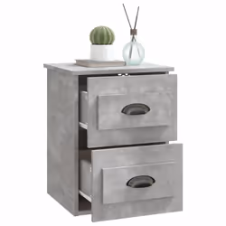 VidaXL 816400 Table de nuit et table de chevet Couleur du béton - Vue supplémentaire 5