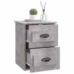 VidaXL 816401 Table de nuit et table de chevet Couleur du béton - Vue supplémentaire 5