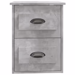 VidaXL 816401 Table de nuit et table de chevet Couleur du béton - Vue supplémentaire 7