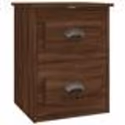 vidaXL Table de chevet murale chêne marron 41,5x36x53 cm