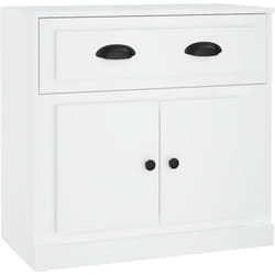 Vidaxl - Buffet,Meuble de Rangement blanc 70x35,5x67,5 cm bois d'ingénierie