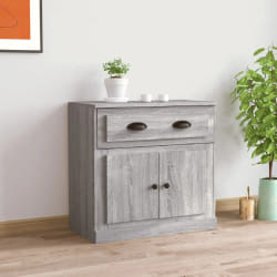 vidaXL Buffet sonoma gris 70x35,5x67,5 cm bois d'ingénierie