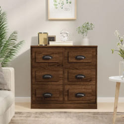 vidaXL Buffet chêne marron 67,5 cm