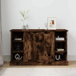 vidaXL Buffet Chêne fumé 100x35,5x60 cm Bois d'ingénierie