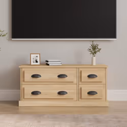 Avec un design élégant mais pratique, ce meuble TV est destiné à devenir un point de mire de votre pièce. Matériau durable :  ...