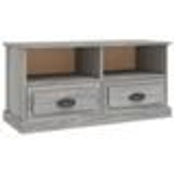 vidaXL Meuble TV sonoma gris 93x35,5x45 cm bois d'ingénierie