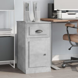 Armoire latérale avec tiroir gris béton 40x50x75 cm Vidaxl