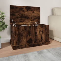 Boîte de rangement chêne fumé 70x40x38 cm bois d'ingénierie Vidaxl