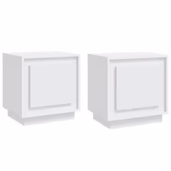 VidaXL 819837, Blanc, Bois, 440 mm, 350 mm, 450 mm, 2 pièce(s)