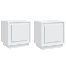 VidaXL 819837 Table de nuit et table de chevet Blanc
