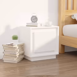 VidaXL 819837 Table de nuit et table de chevet Blanc
