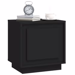 VidaXL 819839 Table de nuit et table de chevet Noir - Vue supplémentaire 4