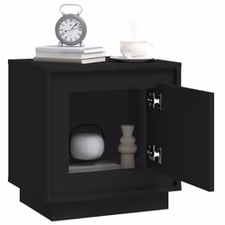 VidaXL 819839 Table de nuit et table de chevet Noir - Vue supplémentaire 5