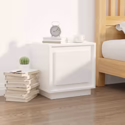 VidaXL 819840 Table de nuit et table de chevet Blanc