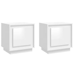 VidaXL 819841 Table de nuit et table de chevet Blanc