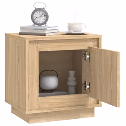 VidaXL 819843 Table de nuit et table de chevet Chêne - Vue supplémentaire 5