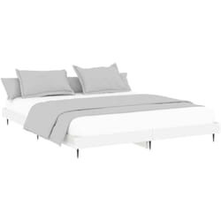 Cadre de lit sans matelas blanc brillant 180x200 cm Vidaxl