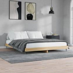 Vidaxl - Cadre de lit chêne sonoma 180x200 cm bois d'ingénierie