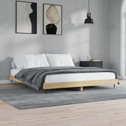 Vidaxl - Cadre de lit chêne sonoma 140x200 cm bois d'ingénierie
