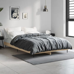 Cadre De Lit Chêne Sonoma 120x190 Cm Bois D'Ingénierie Vidaxl