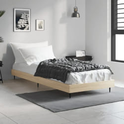 VIDAXL Cadre de lit sans matelas - Chêne sonoma 75x190 cm