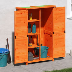 Vidaxl - Abri à outils de jardin marron 83x57x140 cm bois massif pin