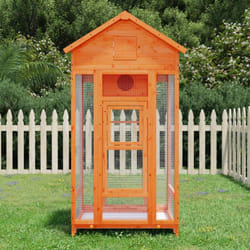 Vidaxl - Maison à oiseaux marron 91,5x53x170 cm bois massif de pin