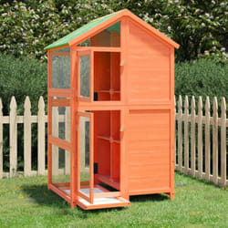 Vidaxl - Maison à oiseaux marron 97x81x152 cm bois massif de pin