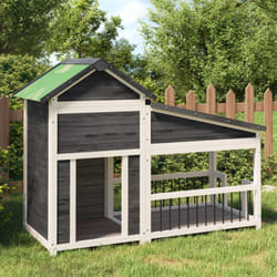 Vidaxl - Chenil gris 143x60,5x109 cm bois de pin solide