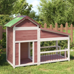 Vidaxl - Chenil moka 143x60,5x109 cm bois de pin solide