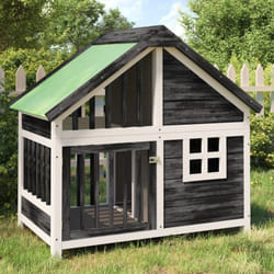 Vidaxl - Chenil gris 96x60,5x87 cm bois de pin solide