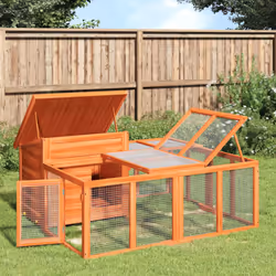 Ce clapier avec un centre d'activités spacieux et une aire de couchage, offre un endroit sûr et confortable où vos amis à fou ...