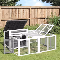 Ce clapier avec un centre d'activités spacieux et une aire de couchage, offre un endroit sûr et confortable où vos amis à fou ...