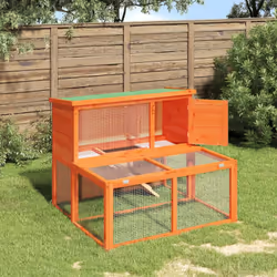 Ce clapier avec un centre d'activités spacieux et une aire de couchage, offre un endroit sûr et confortable où vos amis à fou ...