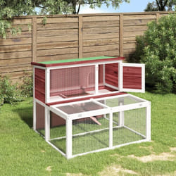 Vidaxl - Clapier moka 102x90x84,5 cm bois de pin massif