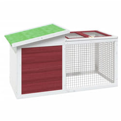 Vidaxl - Clapier moka 100,5x54x55 cm bois de pin massif