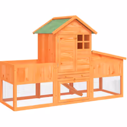 Ce clapier avec un centre d'activités spacieux et une aire de couchage, offre un endroit sûr et confortable où vos amis à fou ...