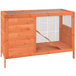 Vidaxl - Clapier marron 103x44x69,5 cm bois de pin massif