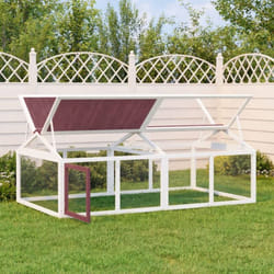 Vidaxl - Enclos animaux moka 200x112,5x74 cm bois massif de pin