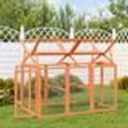 vidaXL Enclos animaux marron 141x94x104 cm bois massif de pin