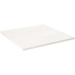 vidaXL Dessus de table blanc 70x70x2,5 cm bois de pin massif